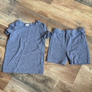 Kate Quinn Heathered Blue Kids Pajama Set